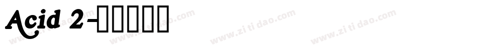Acid 2字体转换